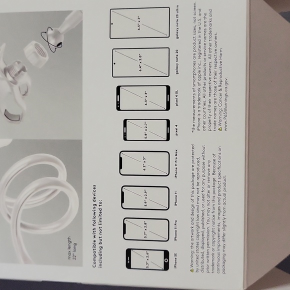 Real Simple clamp phone mount, white - Picture 5 of 7